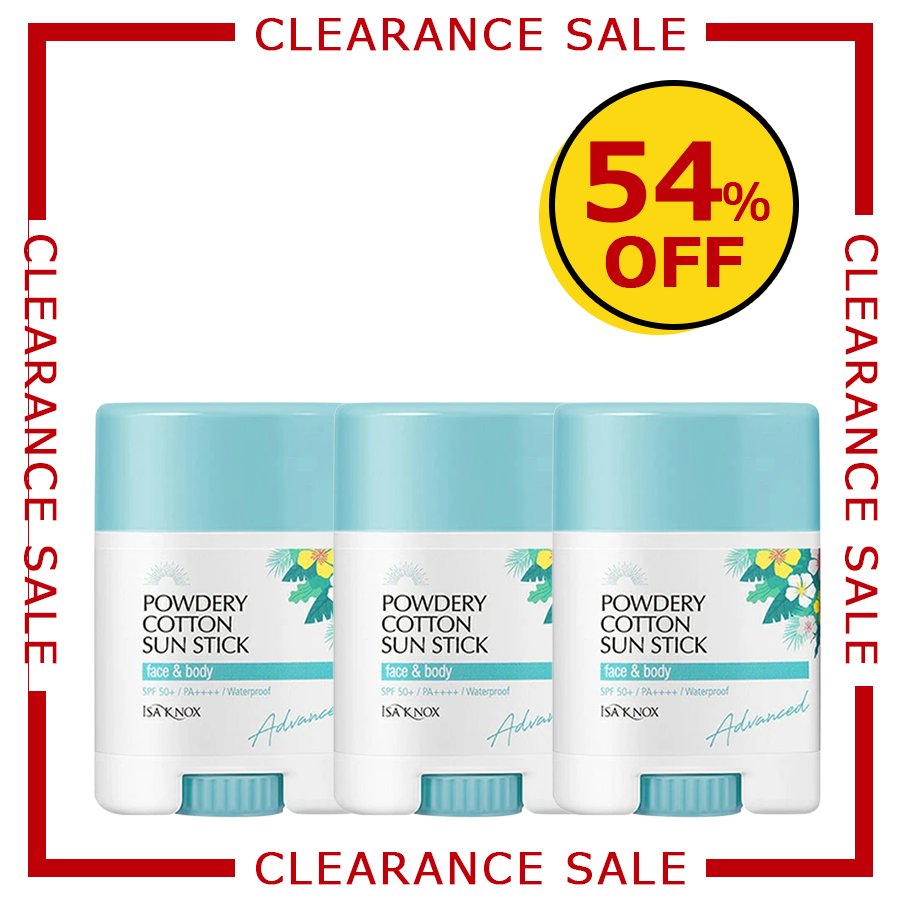 [2025クリアランス] ISAKNOX パウダリー サンスクリーンスティック　3個セット