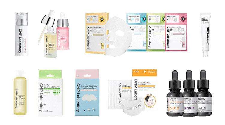 CNP Laboratory スキンケアラインナップ