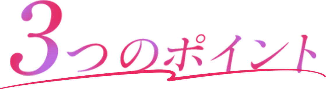 3つのポイント