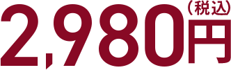 2980円（税込）